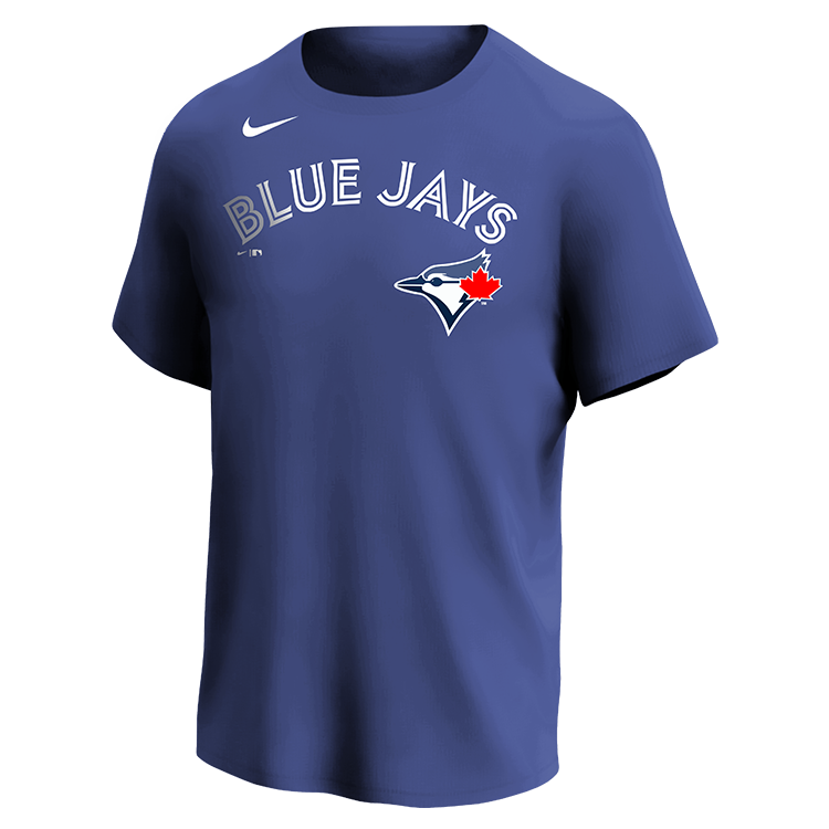 Blue Jays MLB Adult League Team Jerseys - Official Nike MLB Wordmark Poly Tees - N223